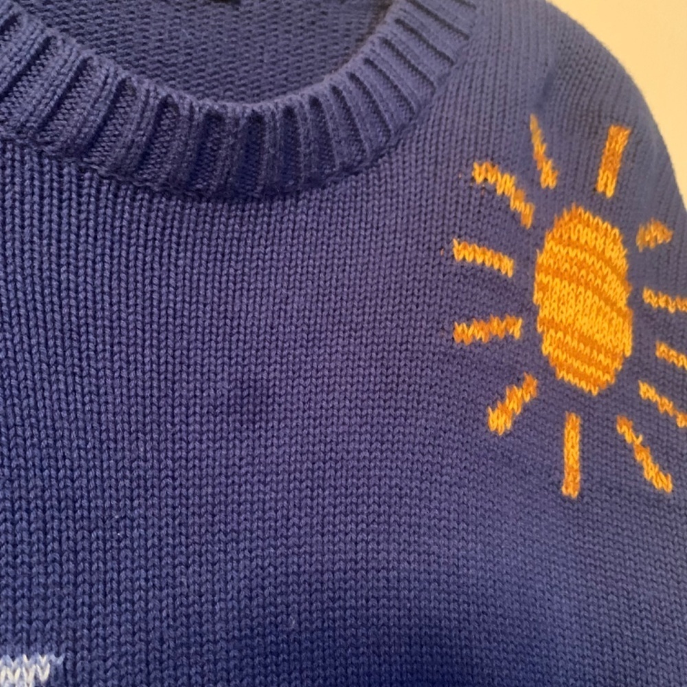 Rails Zoey Celestial Crewneck Sweater In Cobalt Gold Galaxy S - Picture 11 of 14